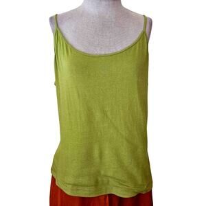 Green Spaghetti Strap Top Size XL